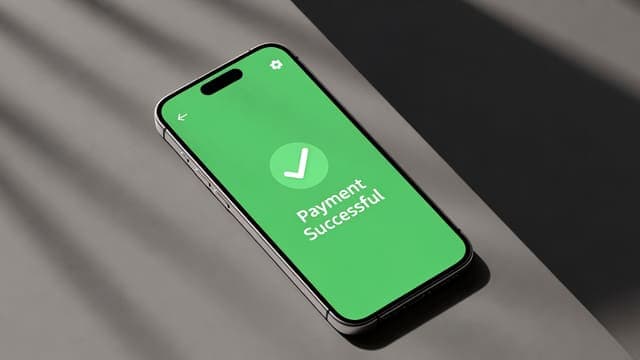 Instant USDC payment confirmation Solana blockchain