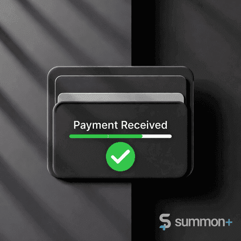 Instant payout digital marketplace USDC wallet confirmation Summon+