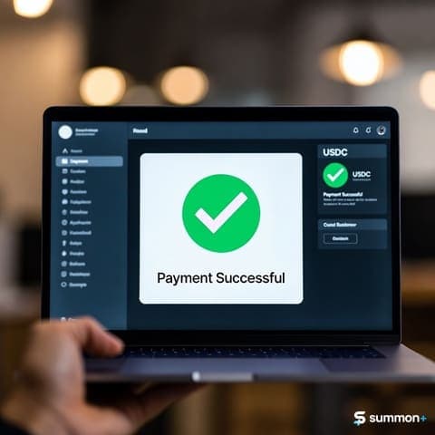 USDC crypto payments for digital sellers on Summon+